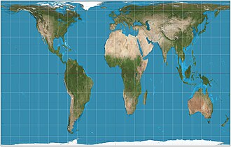 Peters Projection World Map